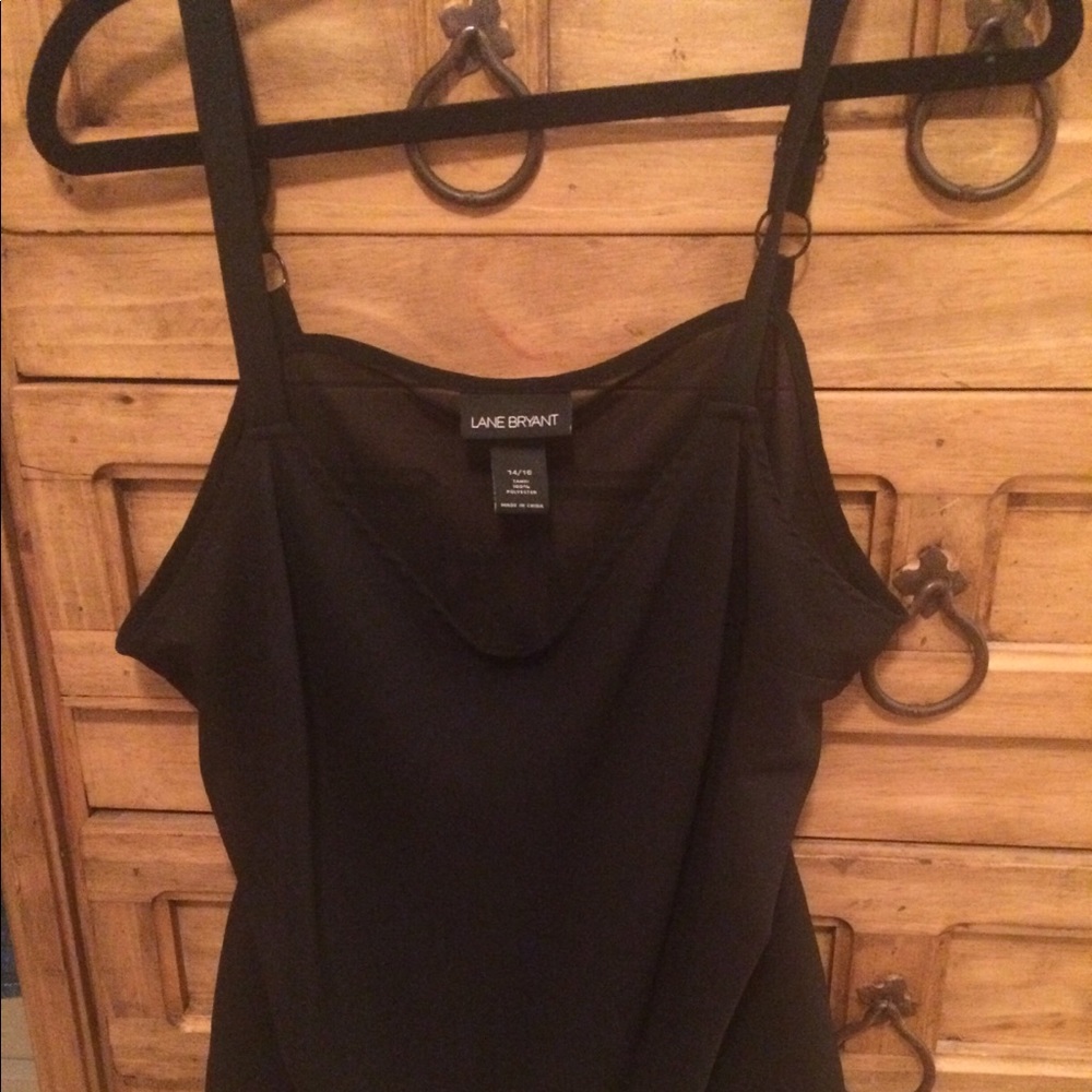 Lane Bryant 14/16 sheer black tank